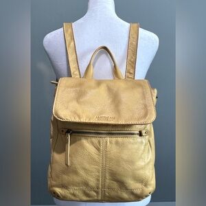 American Leather Co Yellow Liberty Backpack